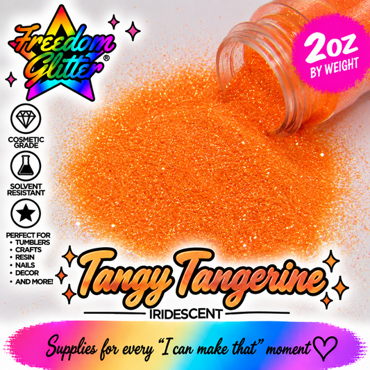 Tangy Tangerine (Iridescent Glitter)