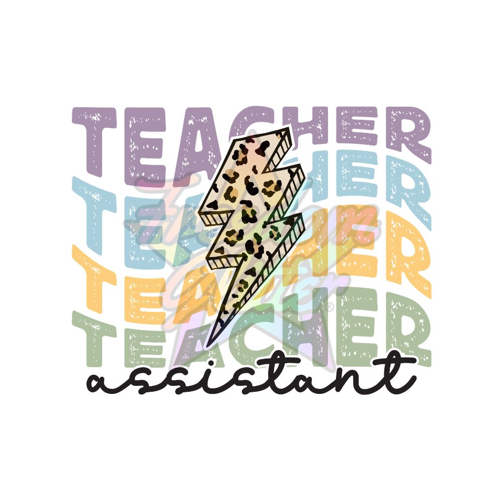 Teacher Assistant - Teacher Assistant 2 2" Badge Reel Acrylic Blank