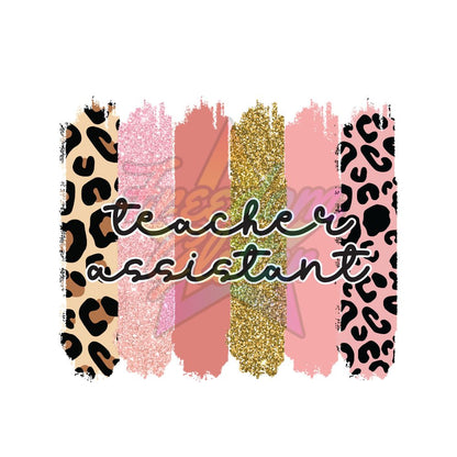 Teacher Assistant - Teacher Assistant 3 2" Badge Reel Acrylic Blank