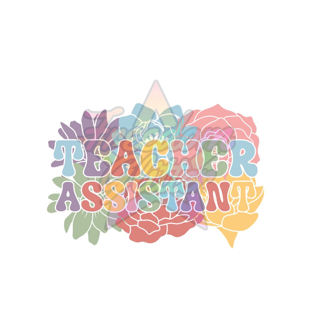 Teacher Assistant - Teacher Assistant 4 2" Badge Reel Acrylic Blank