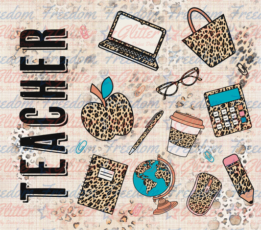 Teacher Leopard Print (Sublimation)