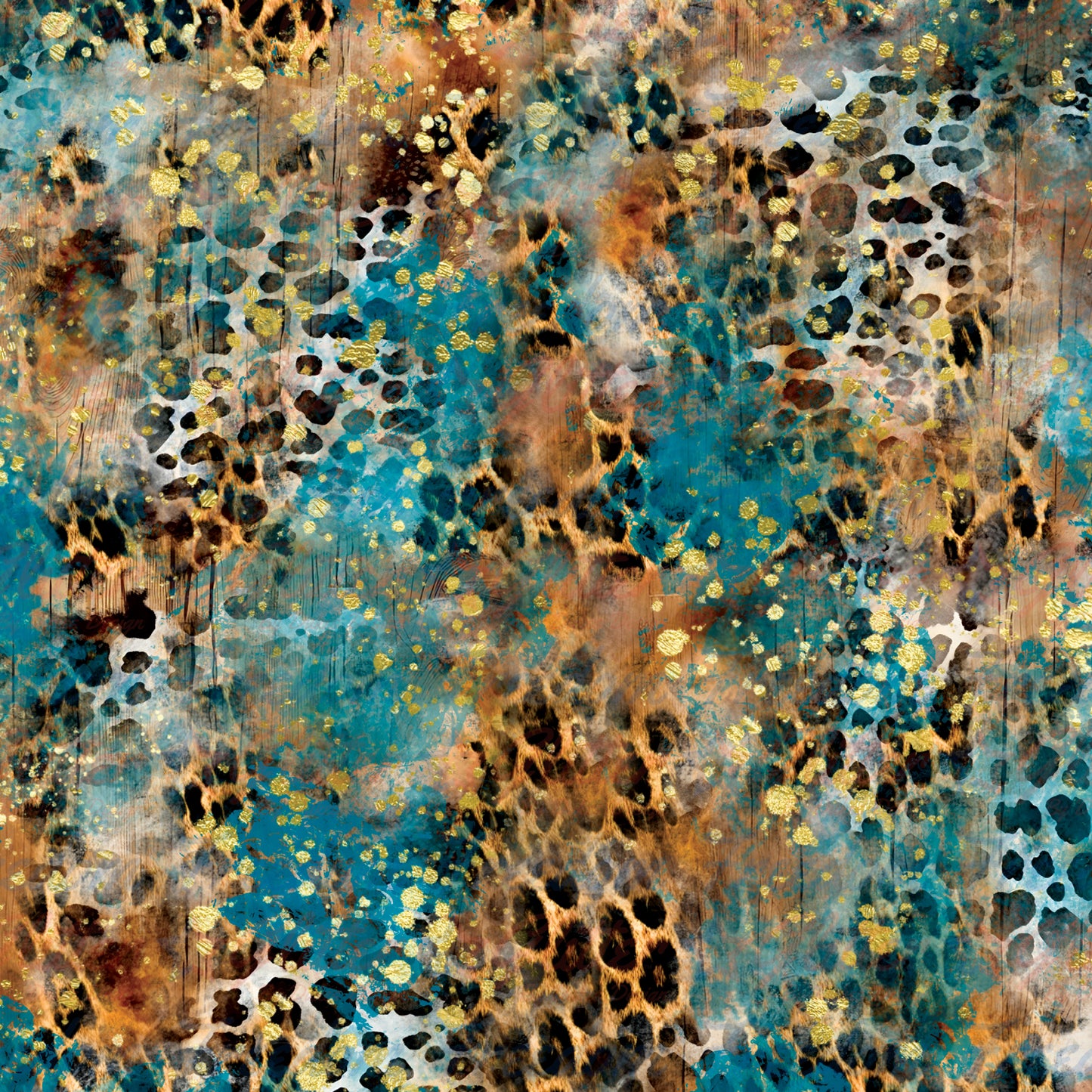 Teal & Leopard Print (Sublimation)