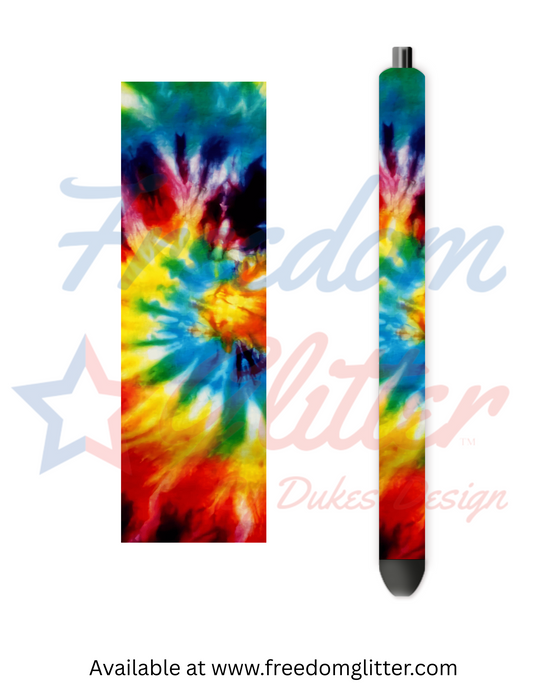 Tie Dyes 10 Pen Wrap (Vinyl)