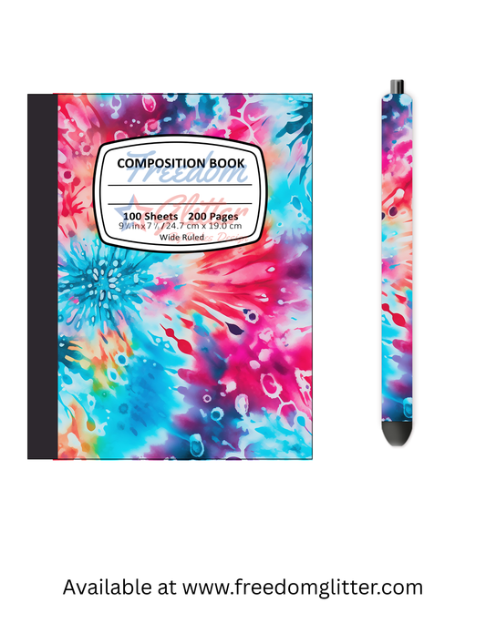 Tie Dye 1 Notebook Cover
