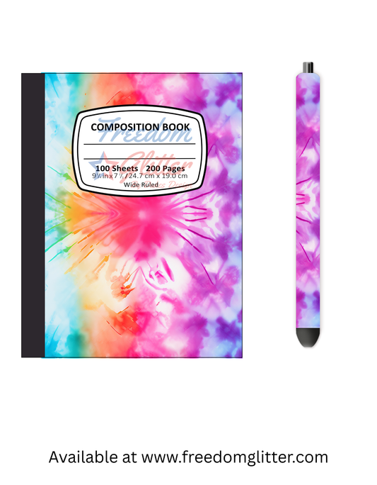 Tie Dye 4 Notebook Cover