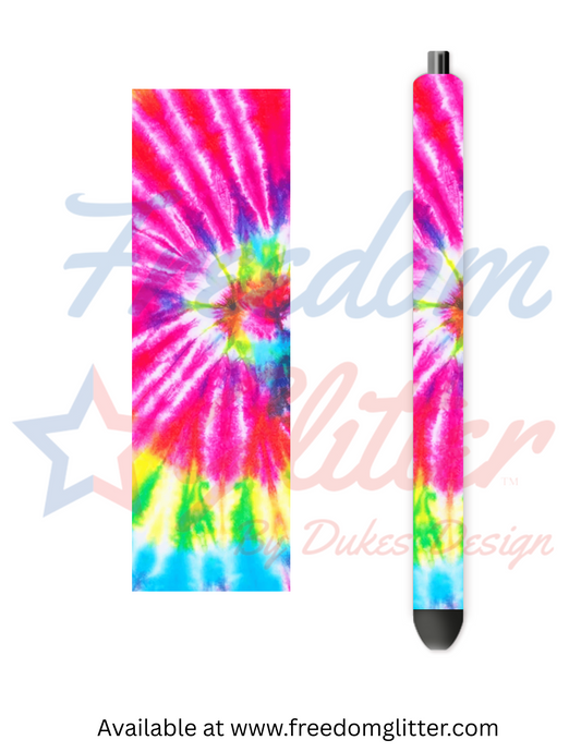 Tie Dyes 3 Pen Wrap (Vinyl)
