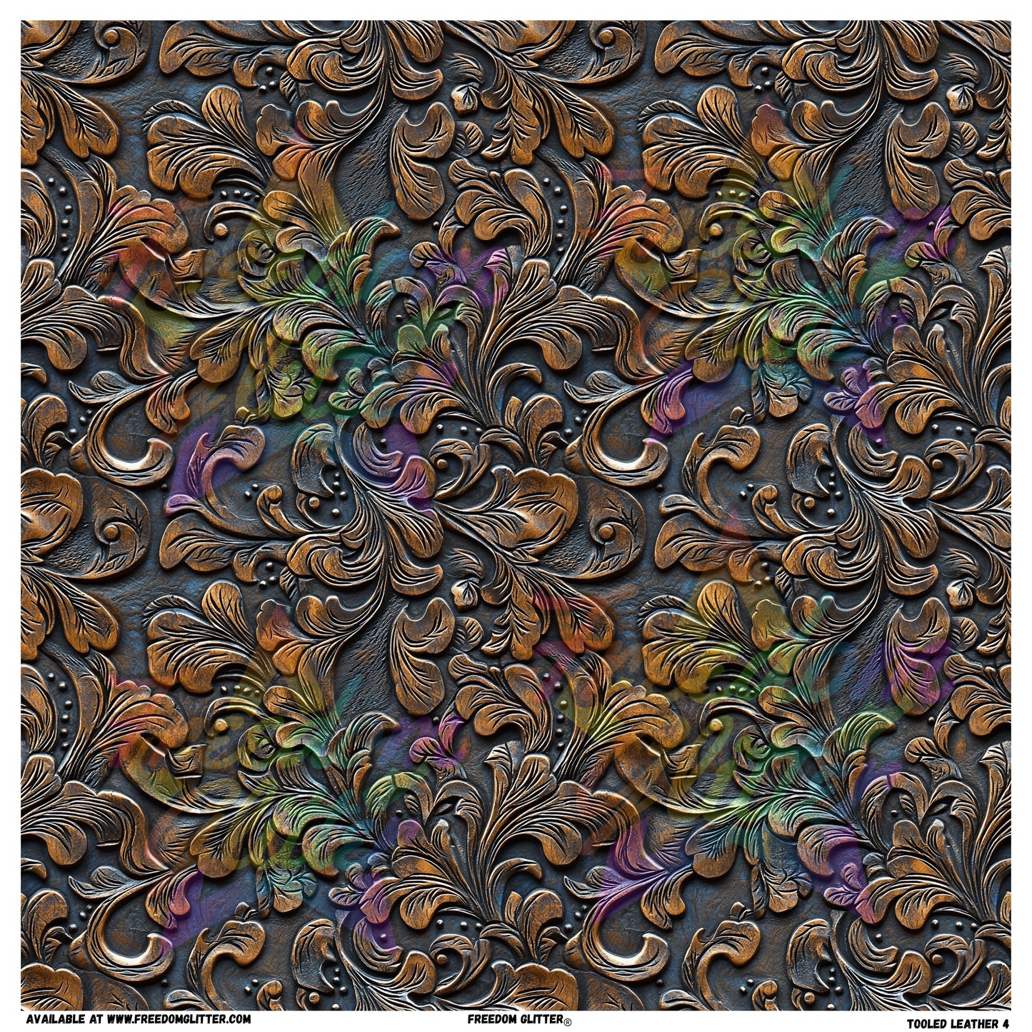 Tooled Leather 4 (Printed Vinyl)