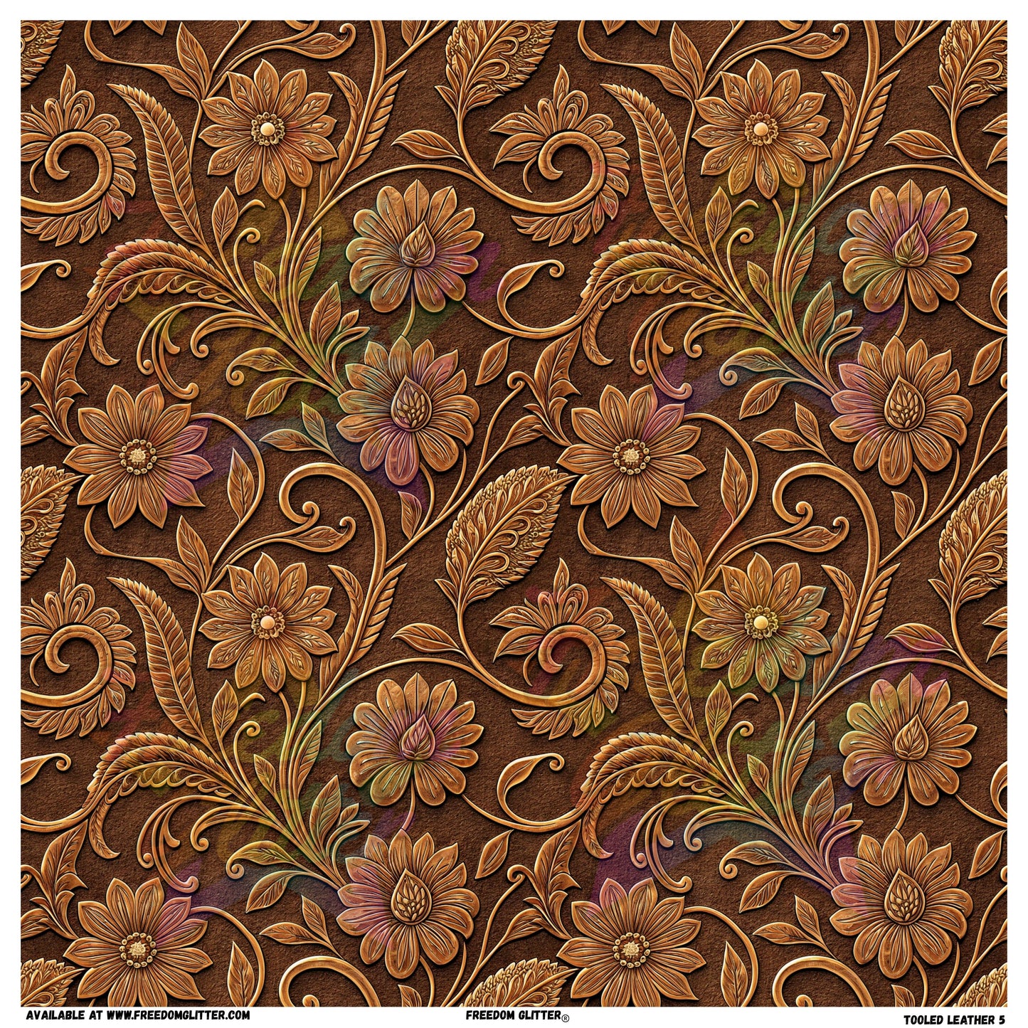 Tooled Leather 5 (Printed Vinyl)