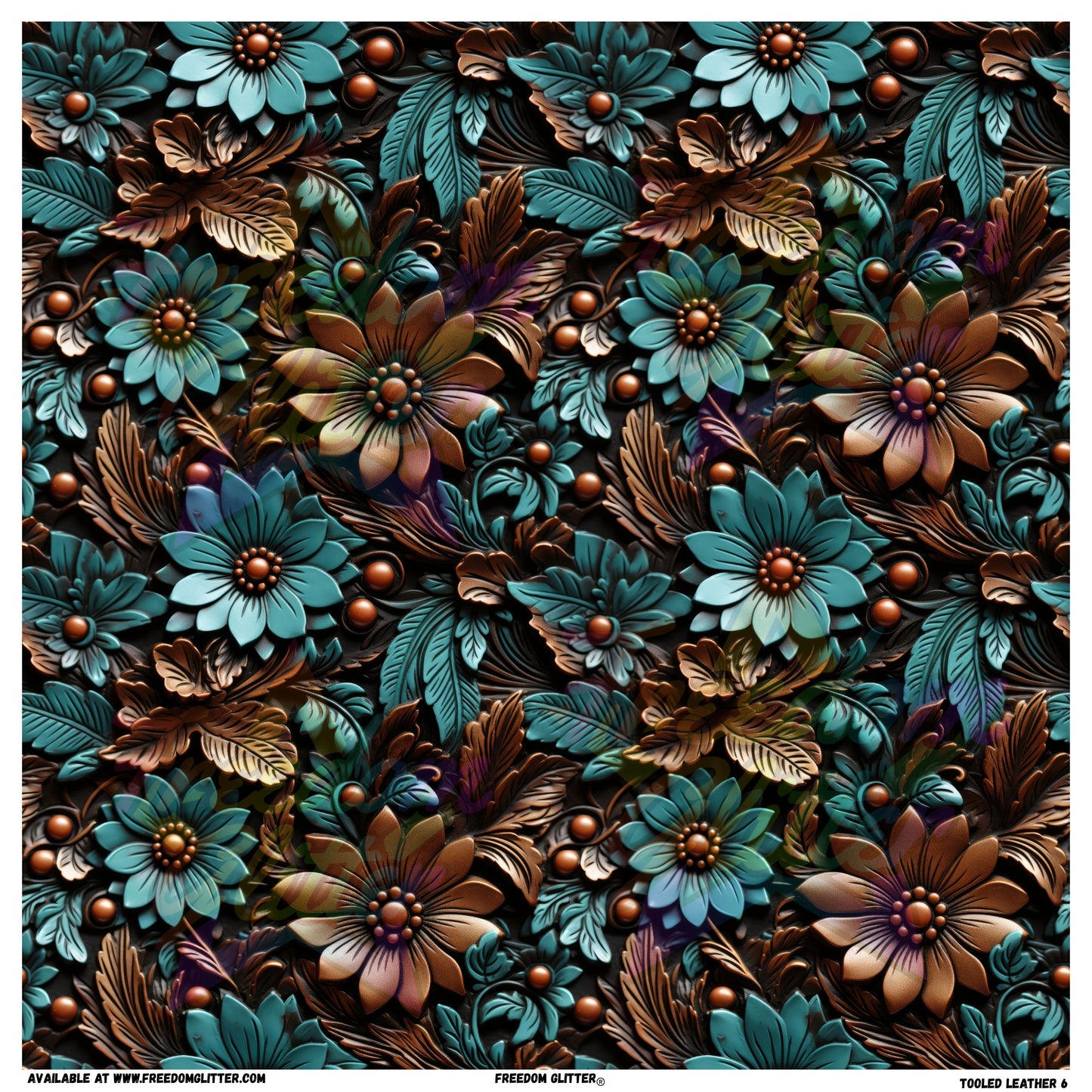 Tooled Leather 6 (Printed Vinyl)