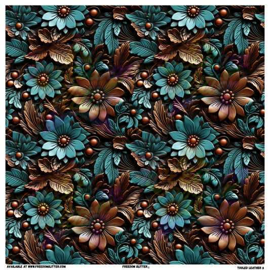 Tooled Leather 6 (Printed Vinyl)