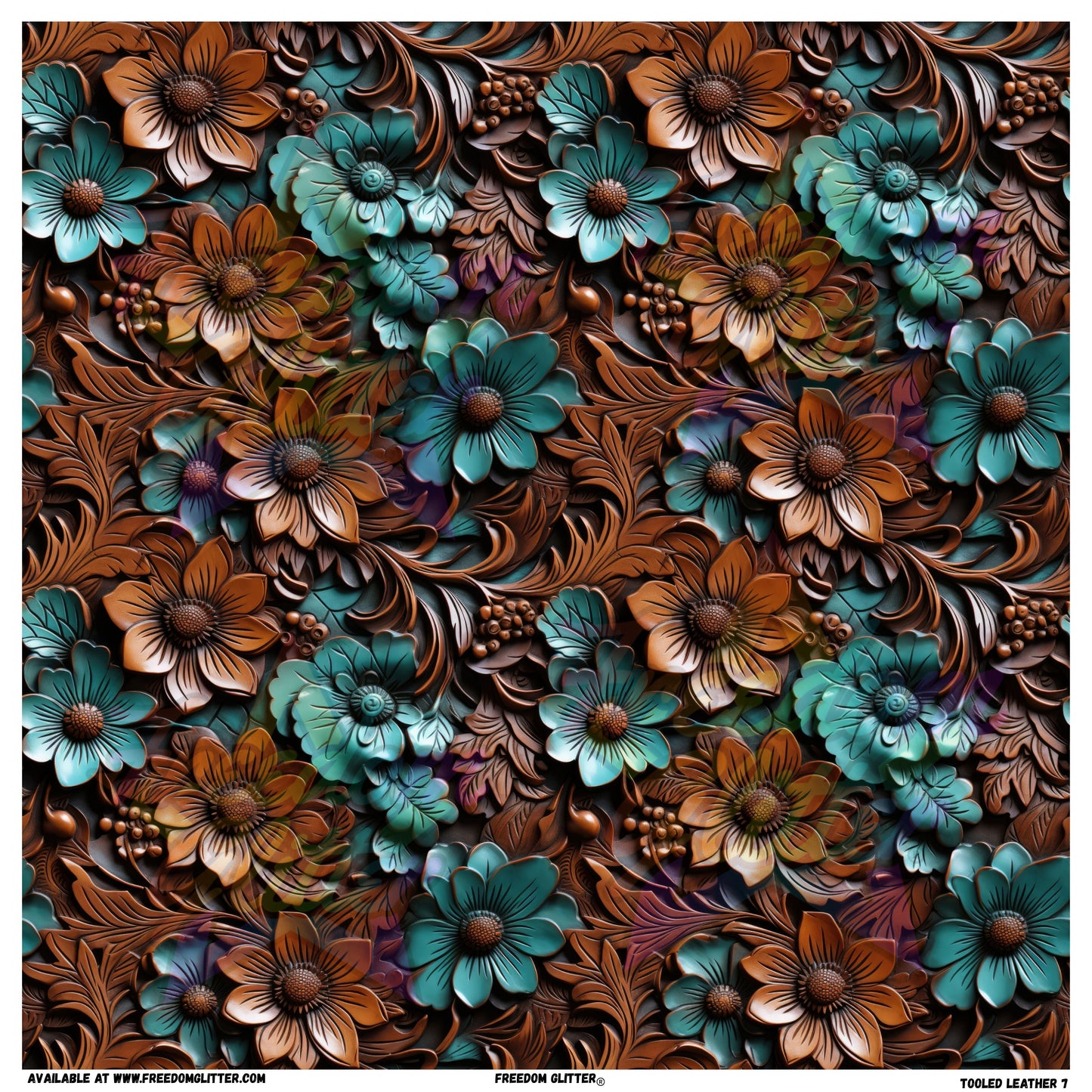 Tooled Leather 7 (Printed Vinyl)