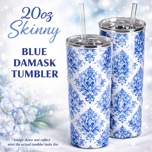 20oz Skinny Angelic Orbit Damask Tumbler 4.14.26
