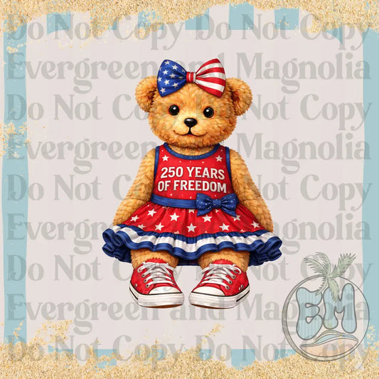 USA bear dress