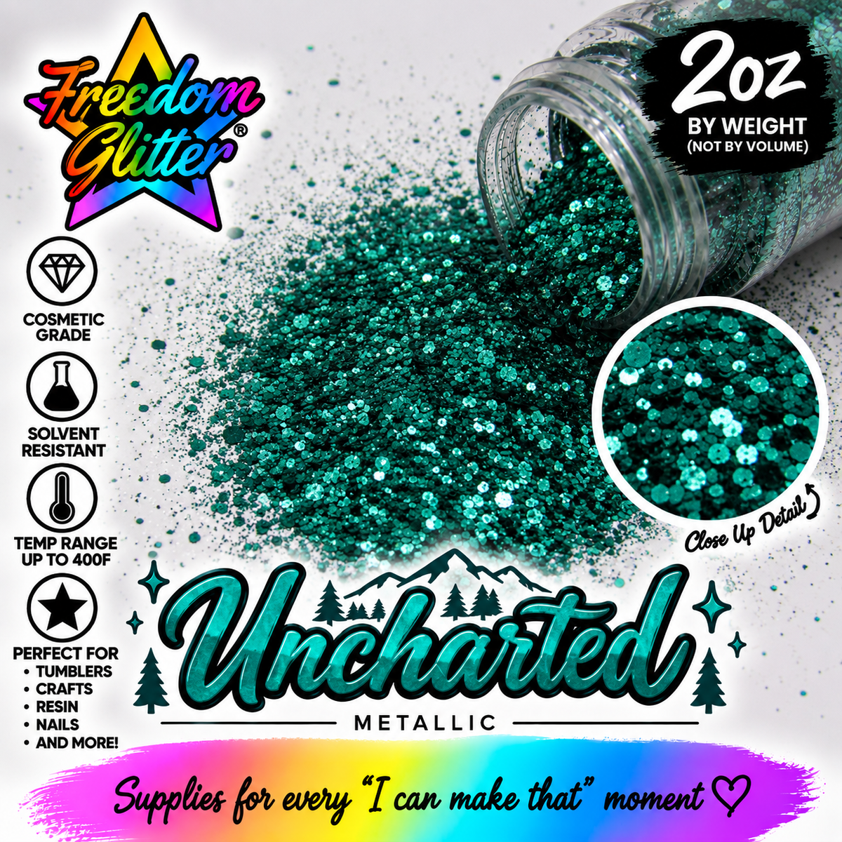 Uncharted (Metallic Glitter)