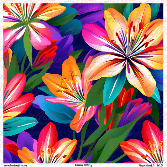 Vibrant Floral 2 (Printed Vinyl)