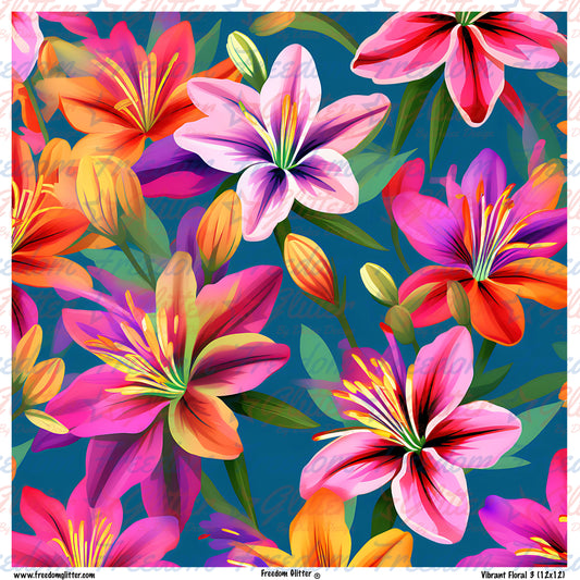 Vibrant Floral 3 (Printed Vinyl)