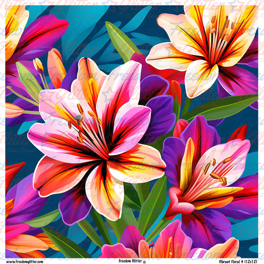 Vibrant Floral 4 (Printed Vinyl)