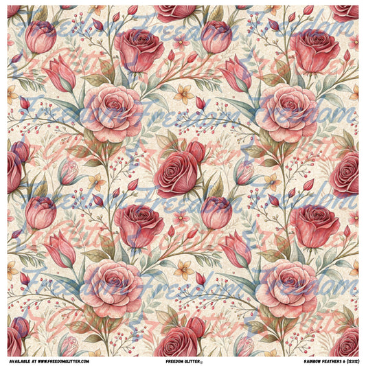 Vintage Roses 3 (Printed Vinyl)