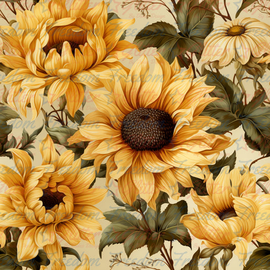 Vintage Sunflowers 1