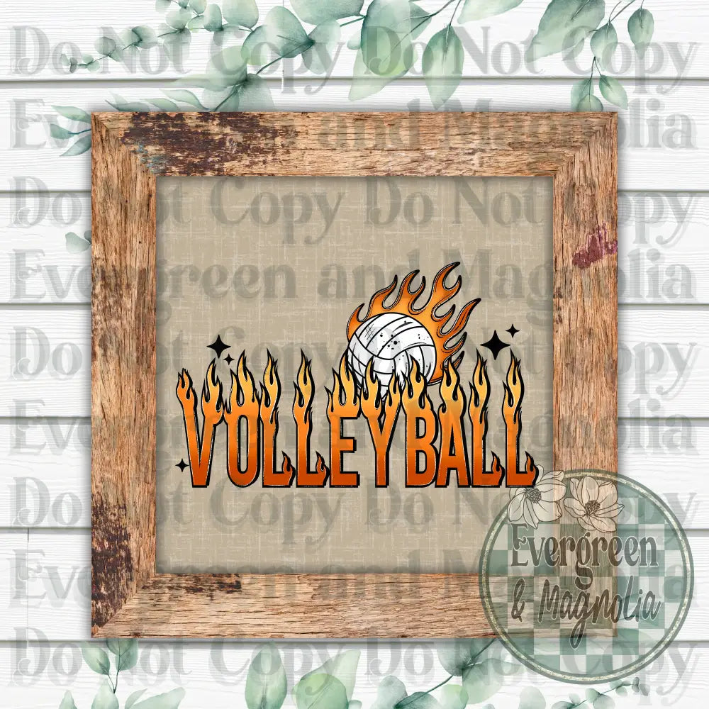 Volleyball flame
