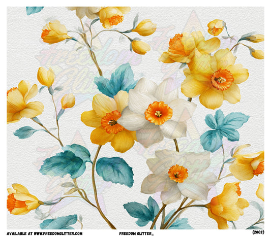 Watercolor Daffodils (Printed Vinyl)