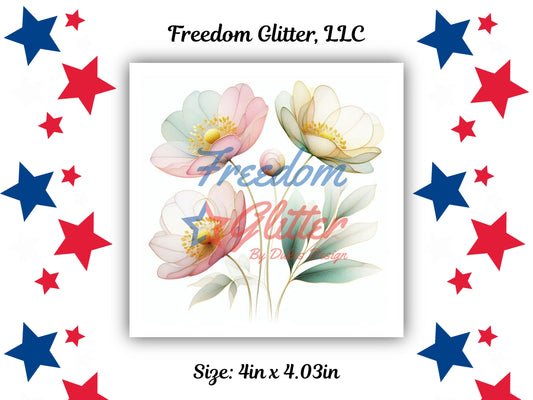 Watercolor Floral Series - Spring 1 Decal (UVDTF)