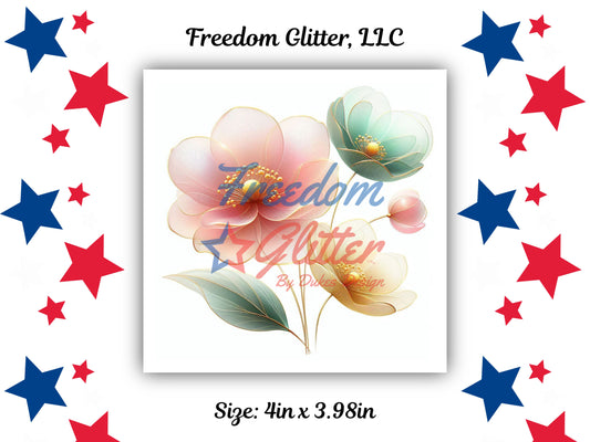 Watercolor Floral Series - Spring 4 Decal (UVDTF)