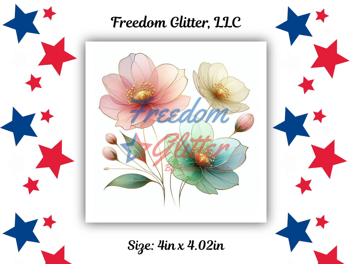 Watercolor Floral Series - Spring 6 Decal (UVDTF)