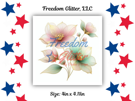 Watercolor Floral Series - Spring 9 Decal (UVDTF)