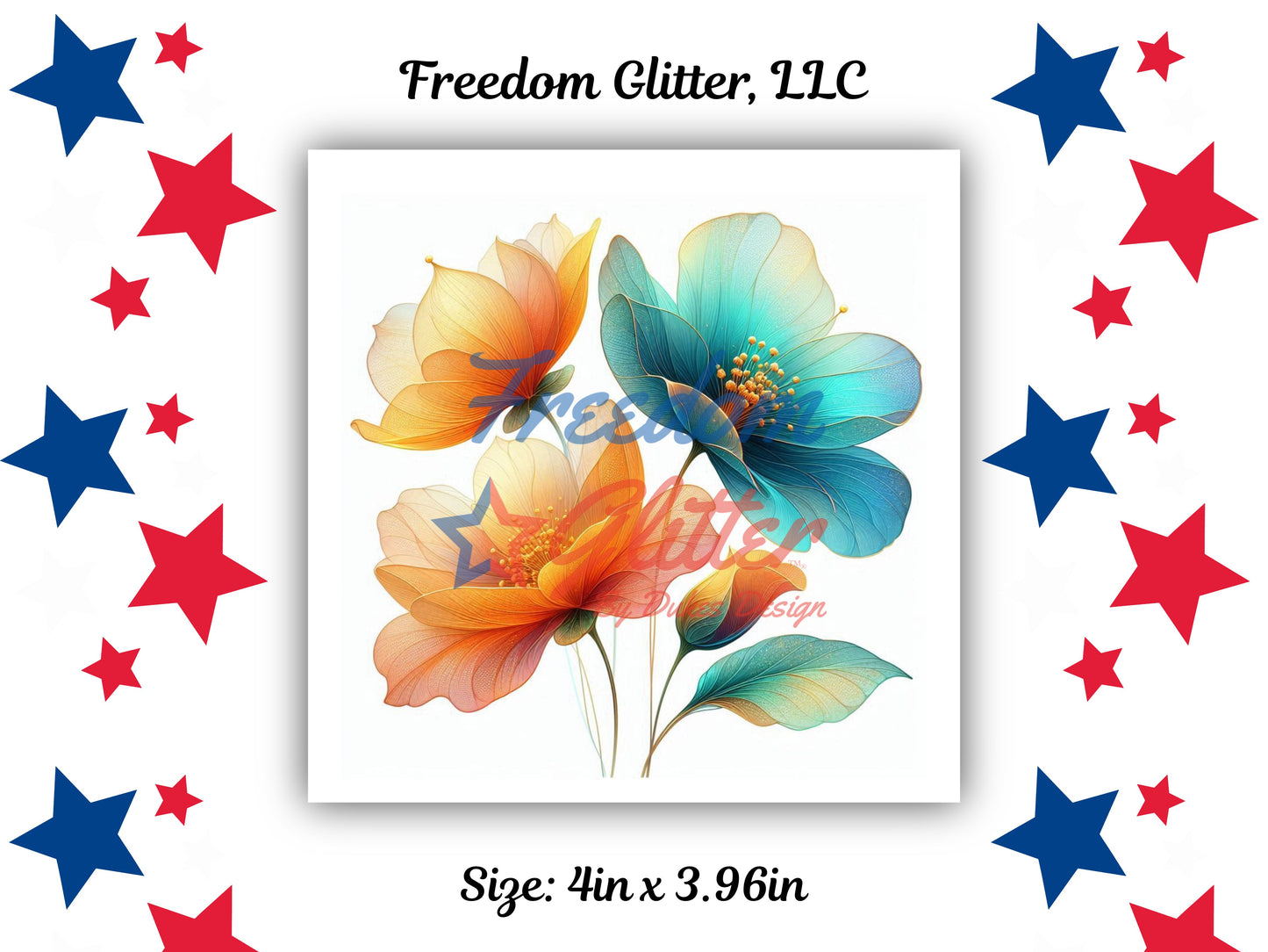 Watercolor Floral Series - Tropical 3 Decal (UVDTF)