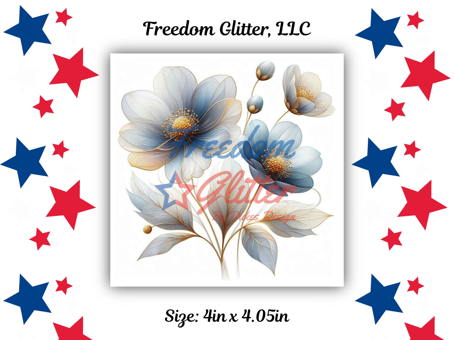 Watercolor Floral Series - Winter 1 Decal (UVDTF)