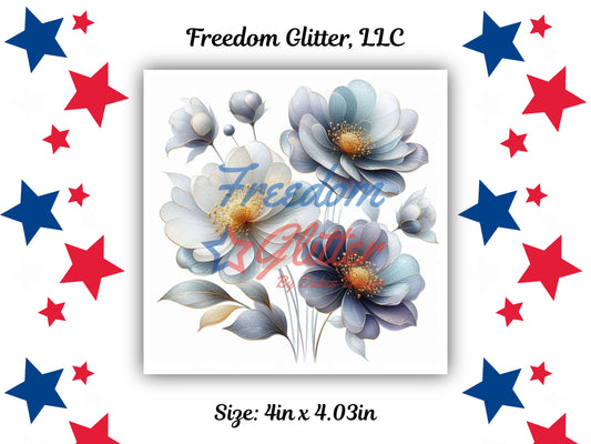 Watercolor Floral Series - Winter 3 Decal (UVDTF)