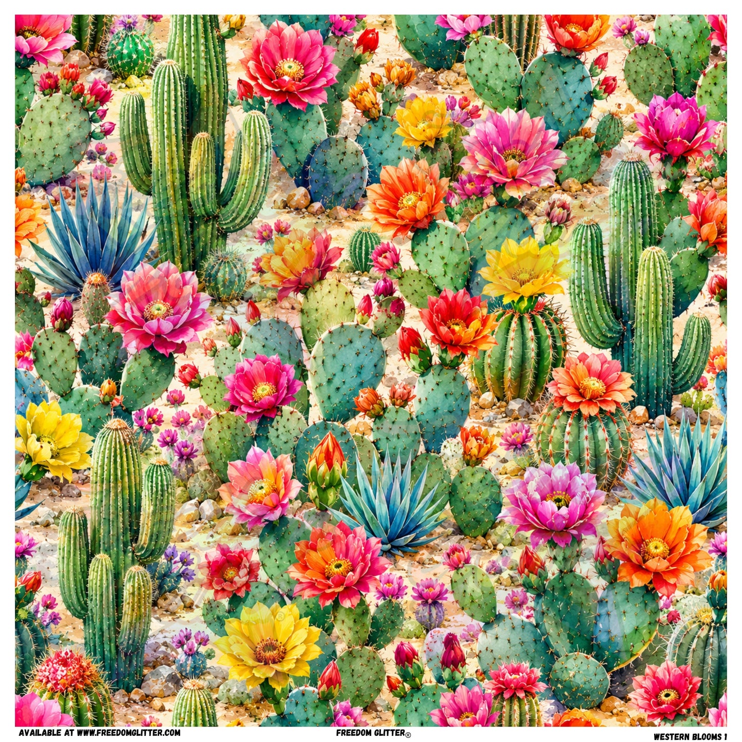 Western Blooms 1 (Printed Vinyl)