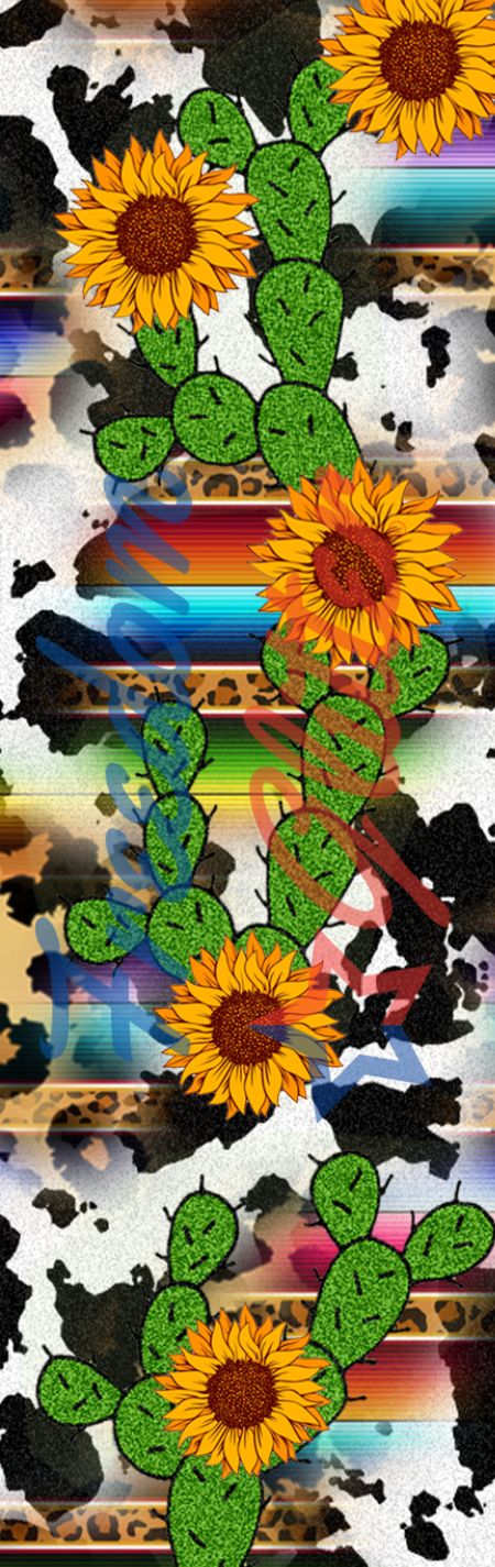 Western Sunflowers 1 Pen Wrap (Vinyl)