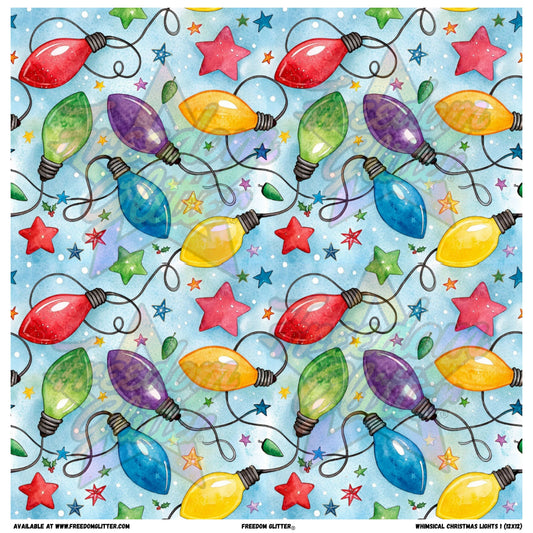 Whimsical Christmas Lights 1 (Printed Vinyl)