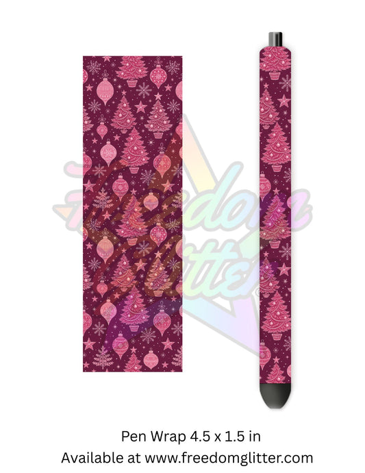 Whimsical Pink Christmas 2 (Printed Vinyl)