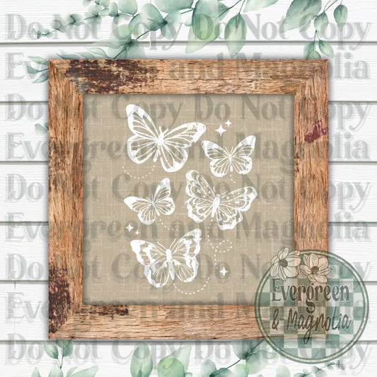 White Butterflies