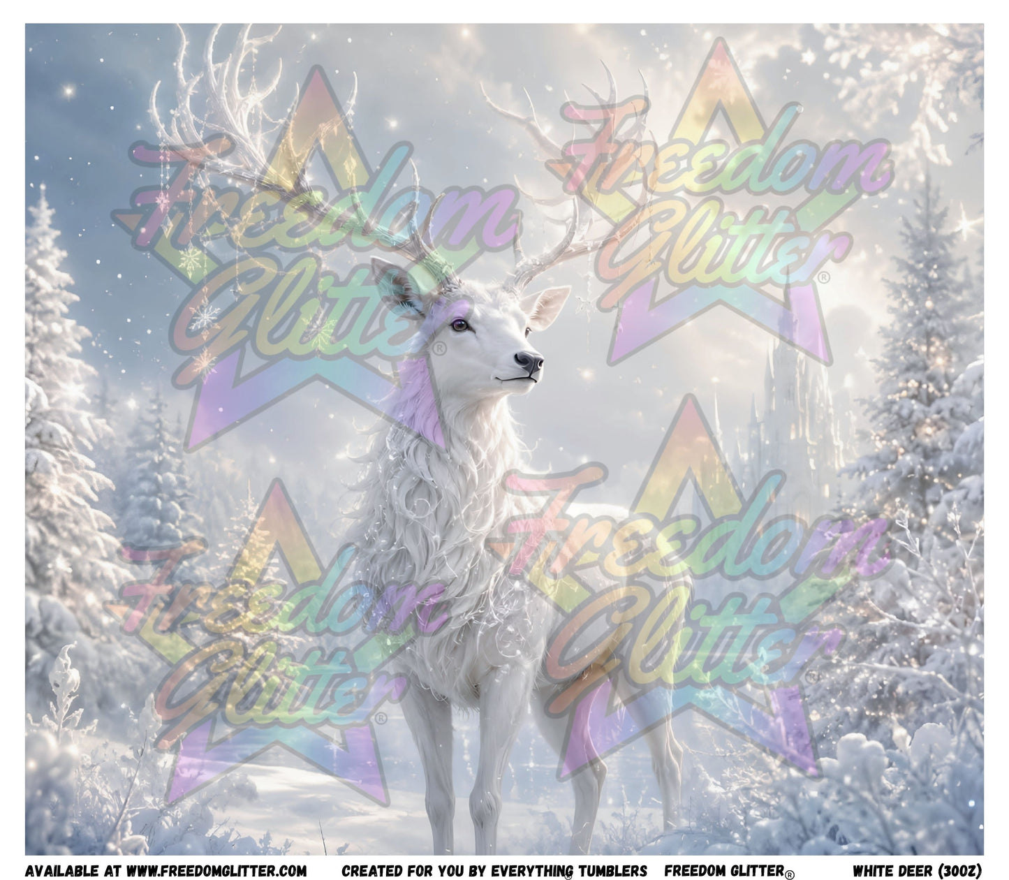 White Deer Wrap (Printed Vinyl)