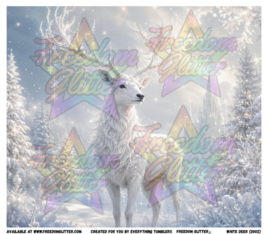 White Deer Wrap (Printed Vinyl)