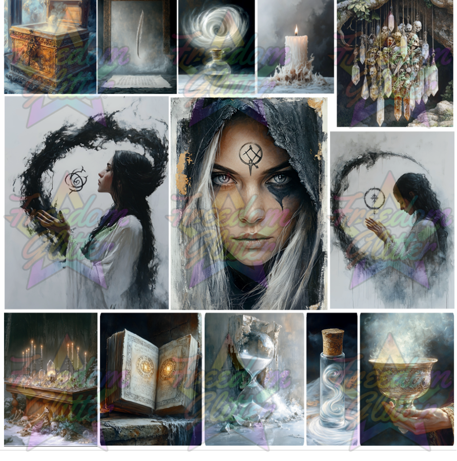 Mixed Image Sheet - White Witch 1 (Printed Vinyl)