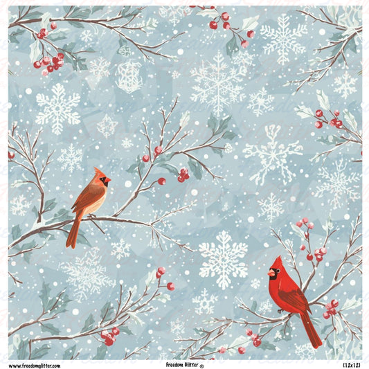 Winter Cardinals 1 (Printed Vinyl)