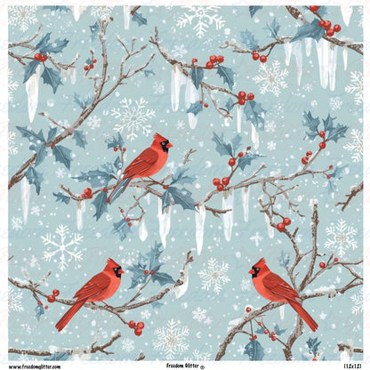 Winter Cardinals 2 (Printed Vinyl)