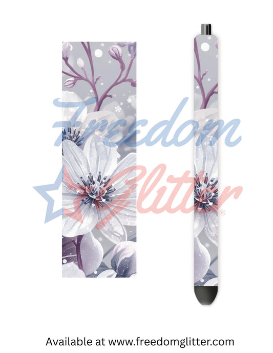 Frosted Floral 1 (Printed Vinyl)