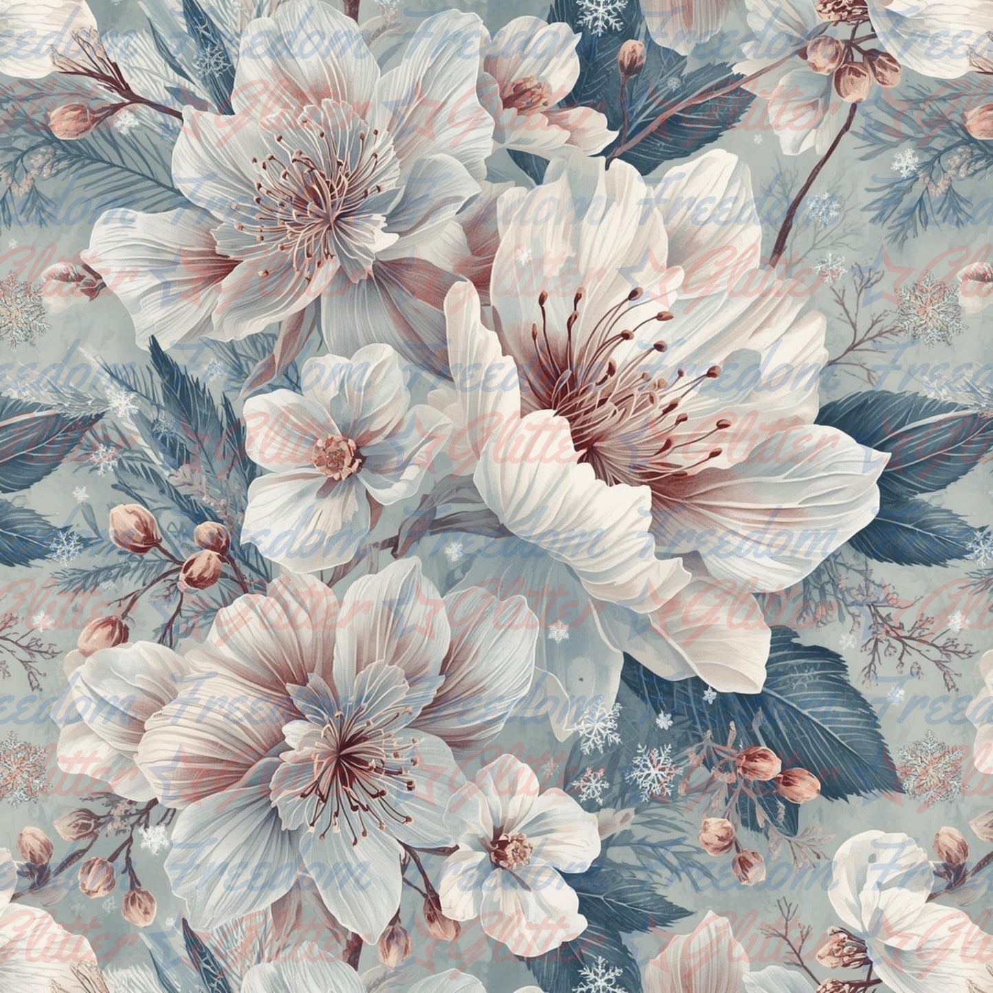Winter Floral 5 (Printed Vinyl)