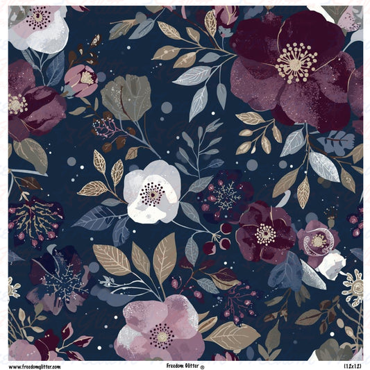 Winter Floral 5 (Printed Vinyl)