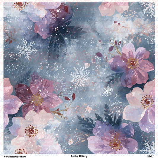 Winter Floral 6 (Printed Vinyl)