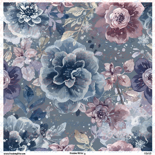 Winter Floral 7 (Printed Vinyl)