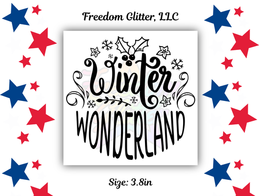 Winter Wonderland UVDTF Transfer – 3.8" Ornament Design