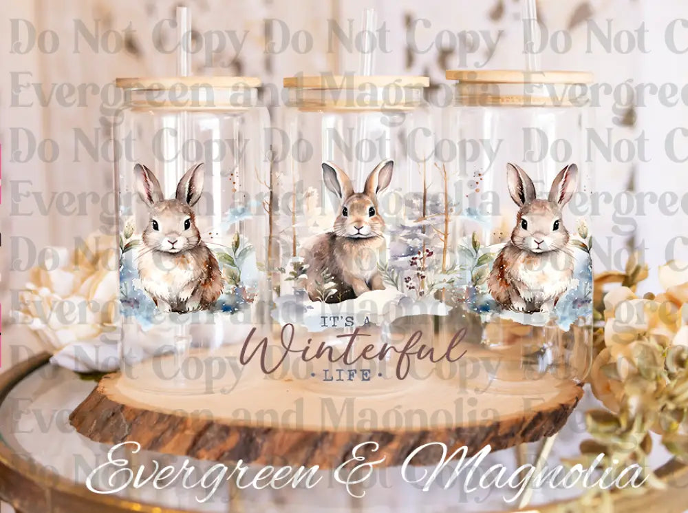 Woodland Christmas Rabbits