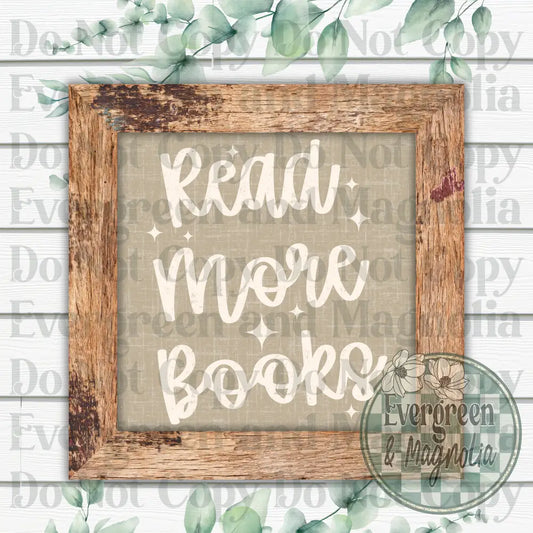 Read more books (white)